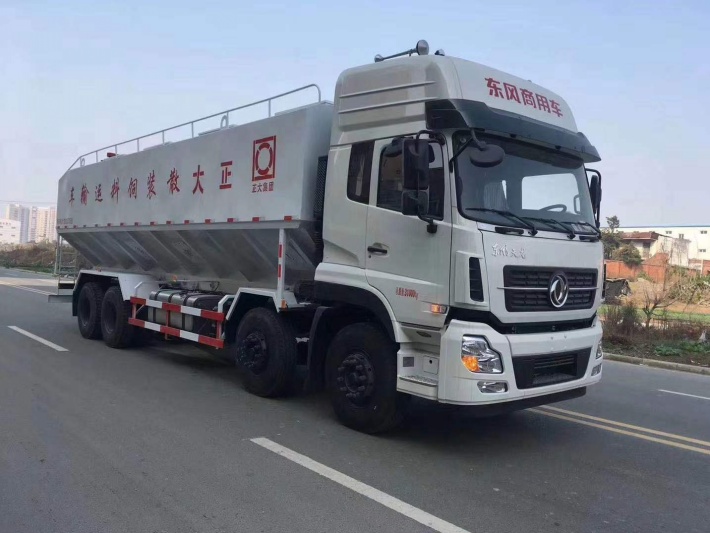 东风天龙40方散装饲料运输车
