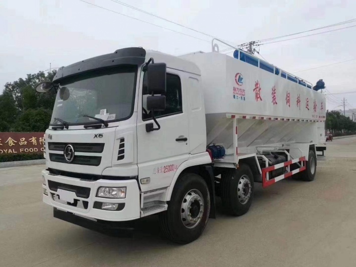 陕汽30方散装饲料运输车