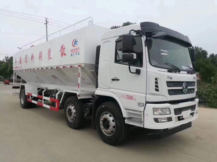 陕汽30方散装饲料运输车