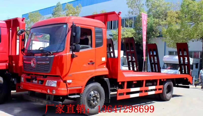 国六东风天锦单桥平板运输车