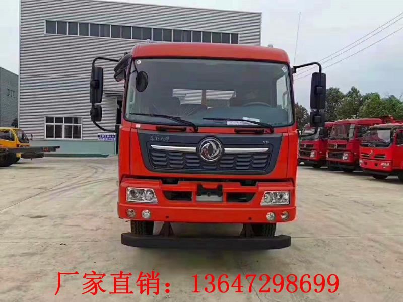 国六东风天锦单桥平板运输车