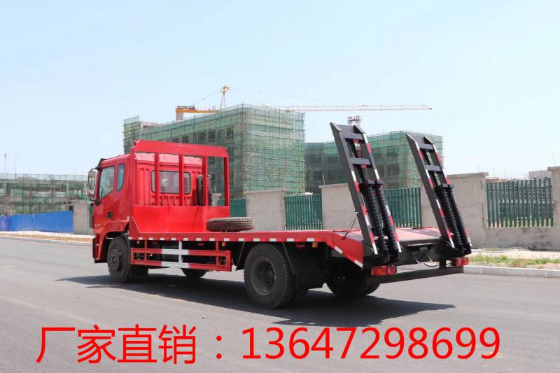 国六东风锦程单桥平板运输车