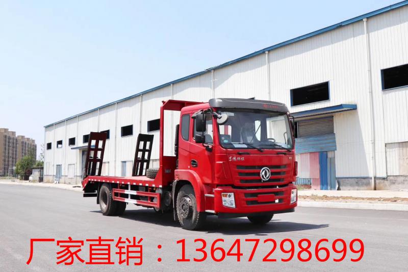 国六东风锦程单桥平板运输车