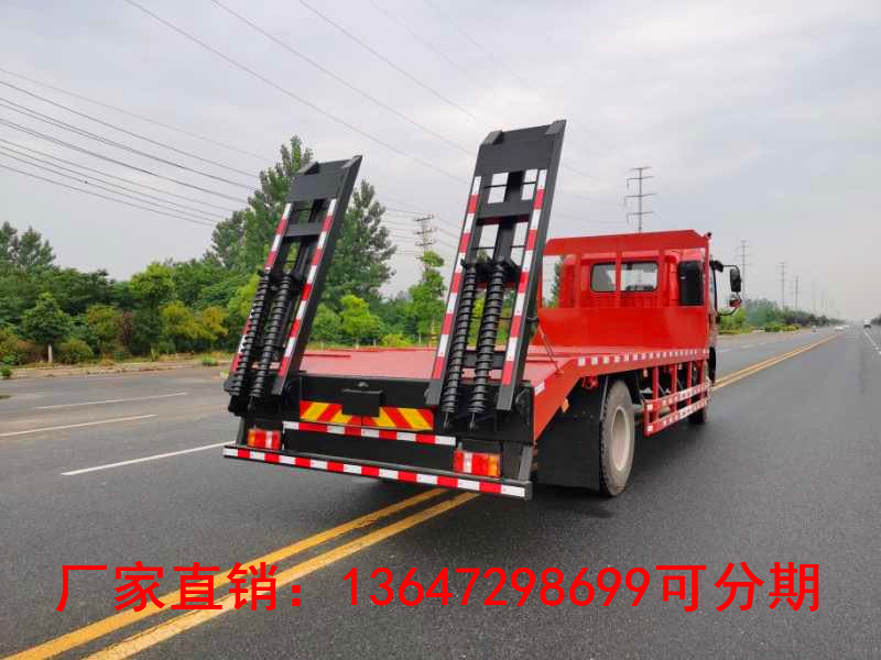 国六京牌豪沃单桥平板运输车