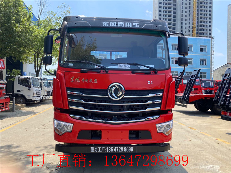 国六东风D3单桥平板运输车