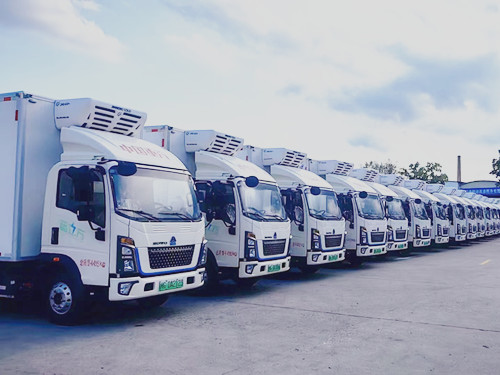 豪沃4.2米纯电动冷藏车