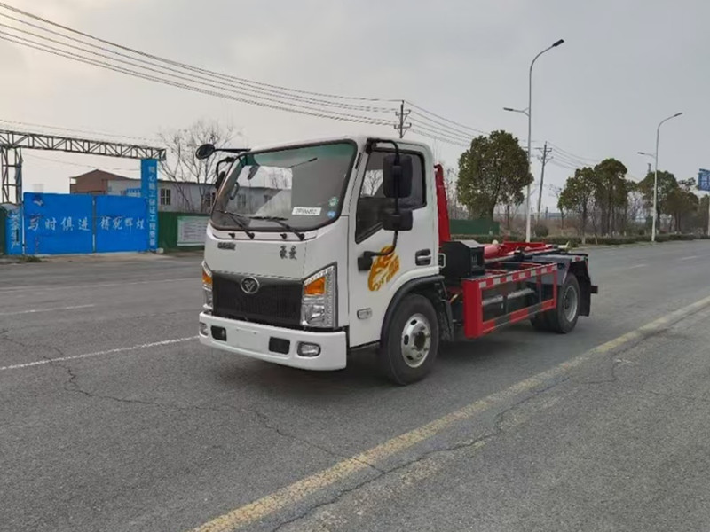 12吨纯电动渣土钩臂车-12吨新能源渣土勾臂车