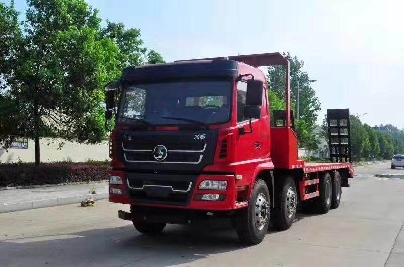 陕汽轩德前四后八平板运输车