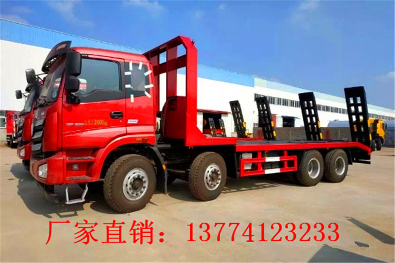 福田欧曼前四后八平板运输车