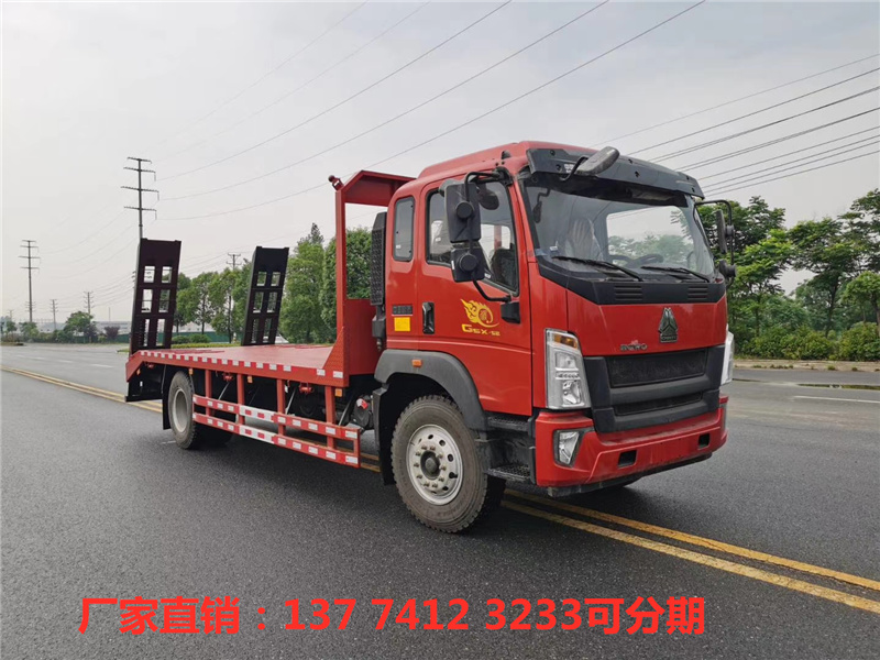 国六京牌豪沃平板运输车