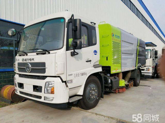 东风天锦洗扫车工作视频