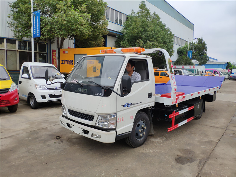 国五江铃蓝牌一拖二清障车