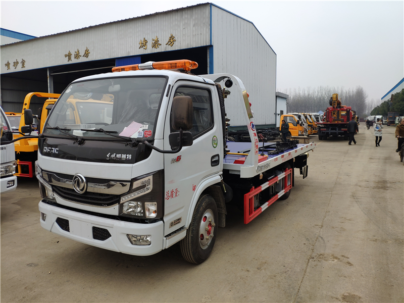 国五东风凯普特蓝牌一拖二清障车