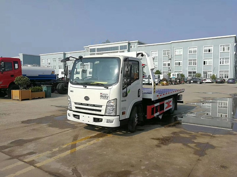 国五江铃骐铃蓝牌一拖二清障车
