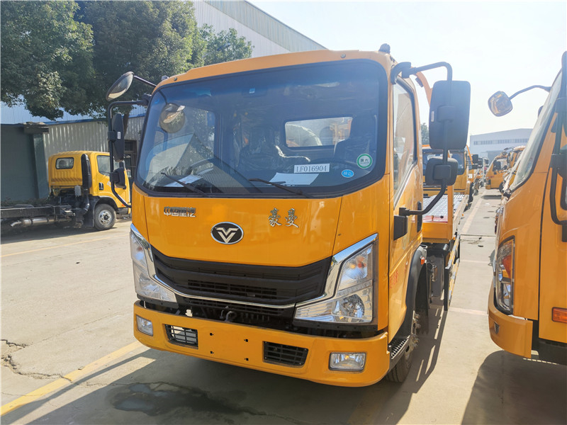 国六重汽豪曼蓝牌一拖二清障车