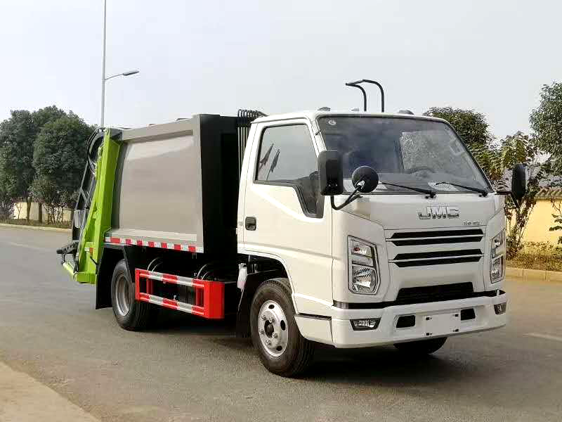 4方江铃蓝牌压缩垃圾车(240L垃圾可装60桶)