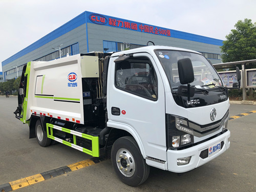 6方东风多利卡压缩垃圾车(240L可装85桶)
