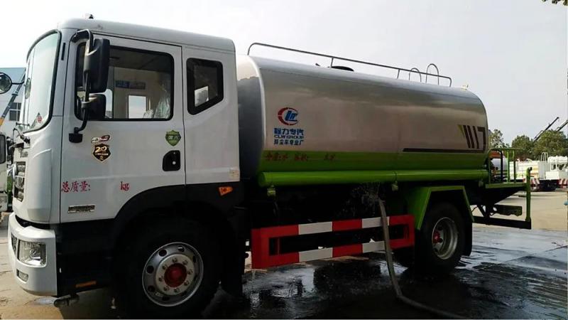 国六东风D9抑尘洒水车（圆罐-30米-CLW5180GPSD6型）多功能洒水喷雾消毒车价格