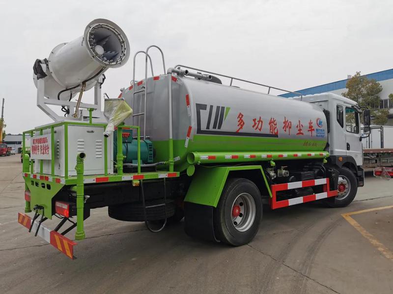 国六降尘洒水车（多功能洒水车圆罐-40米喷雾消毒车）多少钱