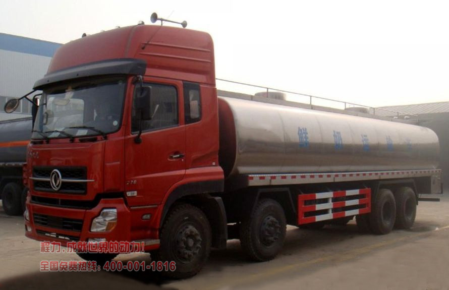 东风天龙前四后八奶罐车