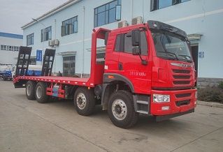 解放前四后八平板运输车