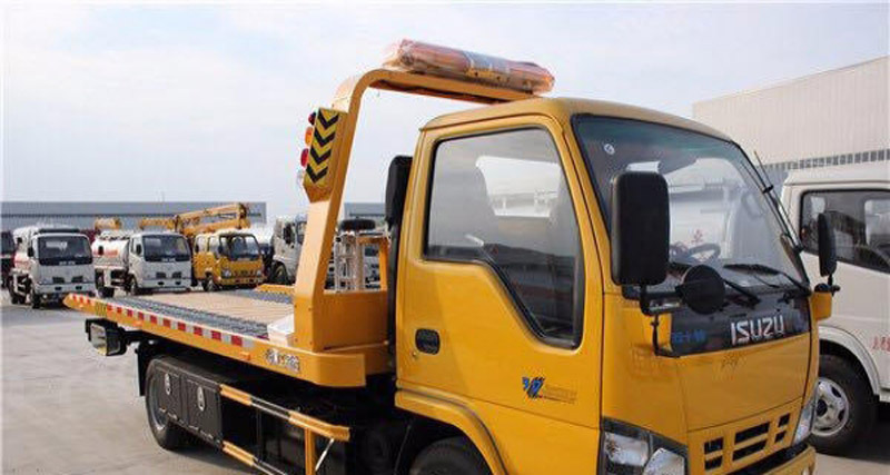 江铃单桥一拖二清障车