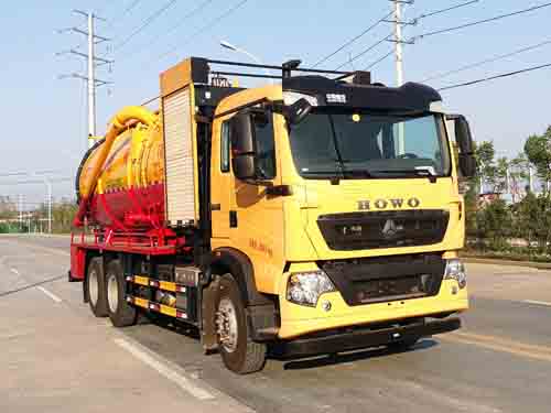 重汽豪沃后双桥高压清洗吸污车 重汽豪沃后双桥高压清洗吸污车