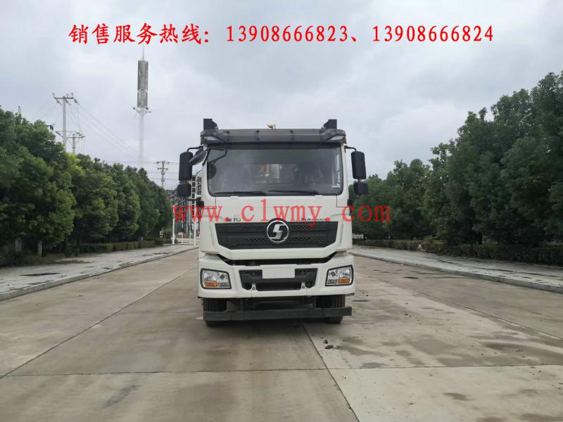 陜汽德龍后雙橋高壓清洗吸污車