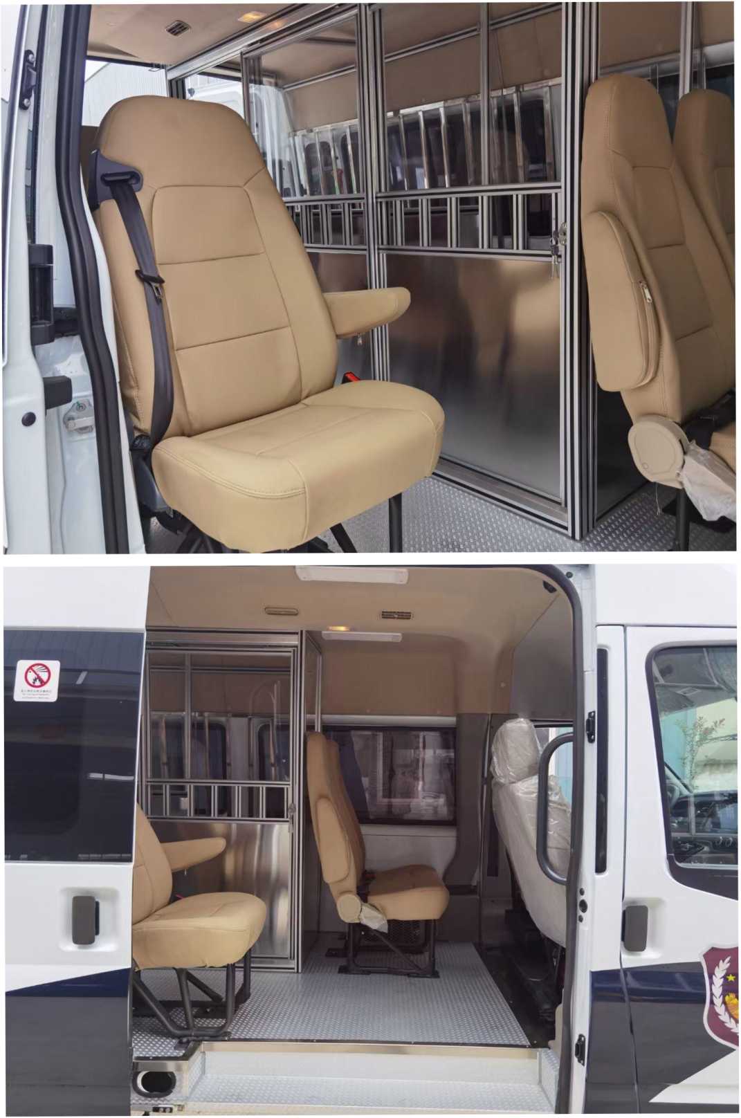 福特V348长轴中顶囚车