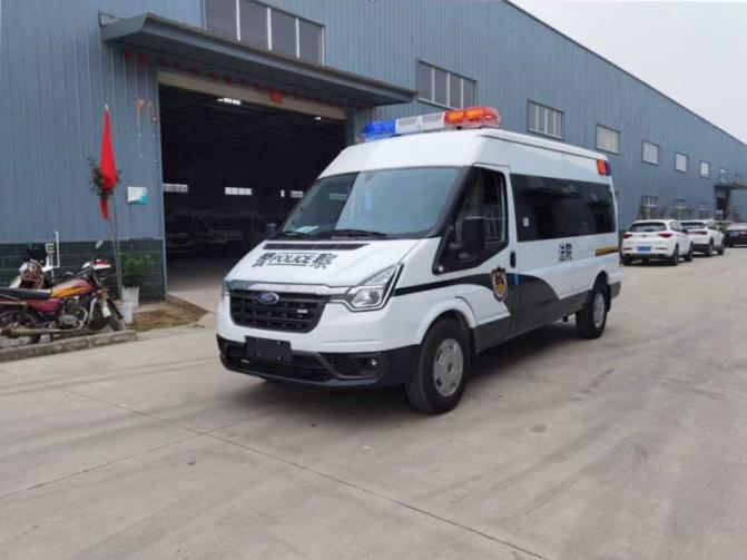 福特V348长轴中顶囚车