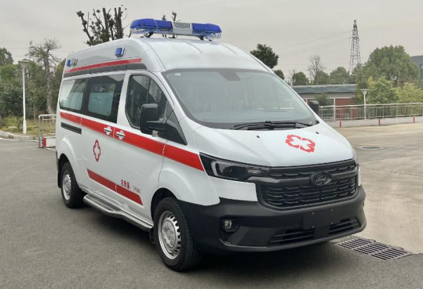 新全顺中轴中顶监护型救护车（汽油国六）