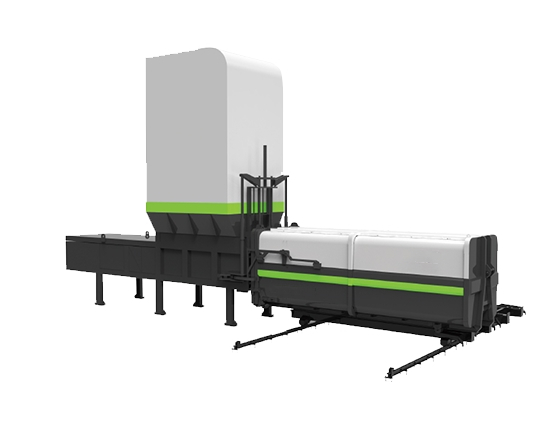 分体式水平垃圾转运站