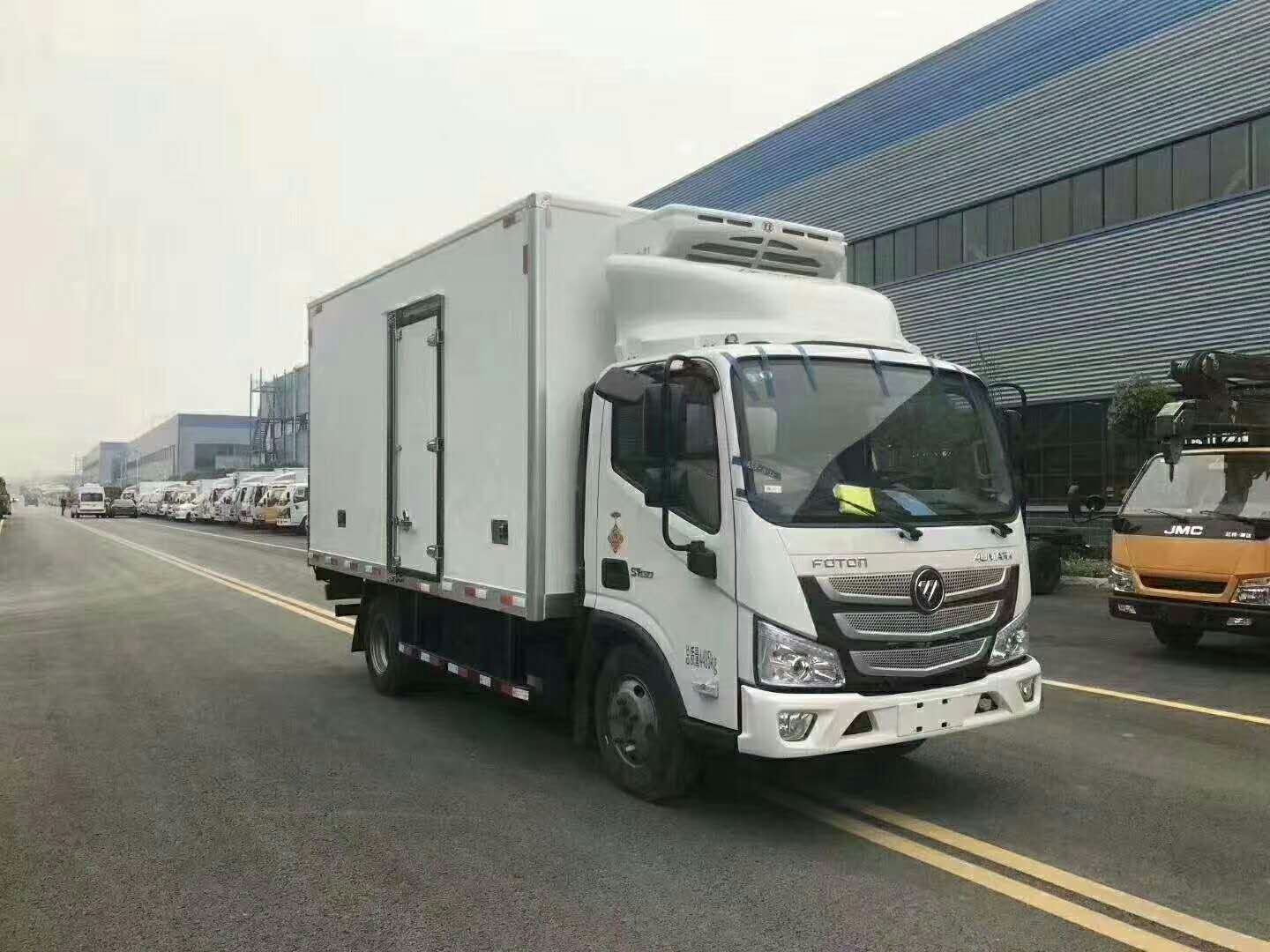 福田欧马可货箱4.1米冷藏车