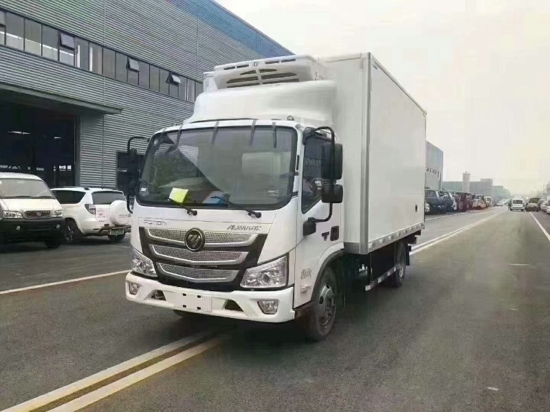 福田欧马可S1货箱4.1米冷藏车