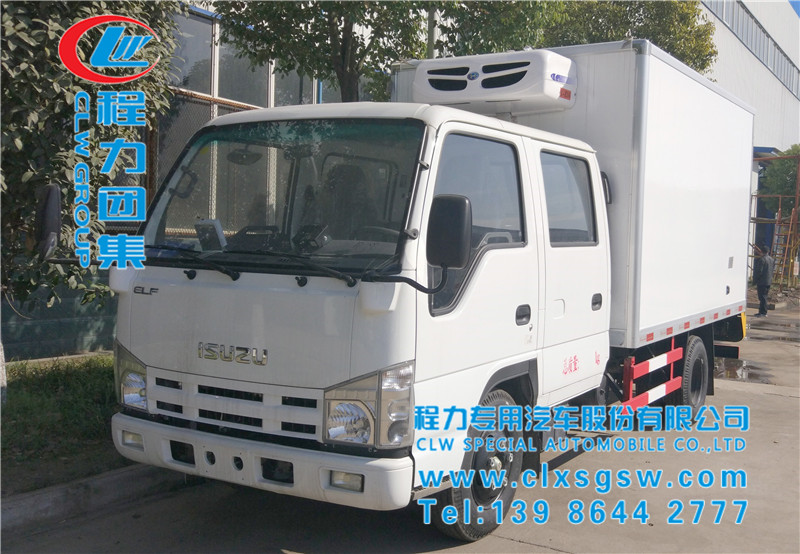 蓝牌 庆铃双排冷藏车 3.15米厢长