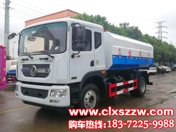 东风D9多利卡挂桶式垃圾车︱12吨挂桶垃圾车