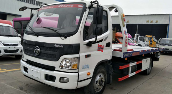 福田欧马可黄牌一拖二清障车