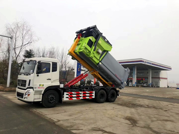 25噸移動壓縮車廂可卸式垃圾車