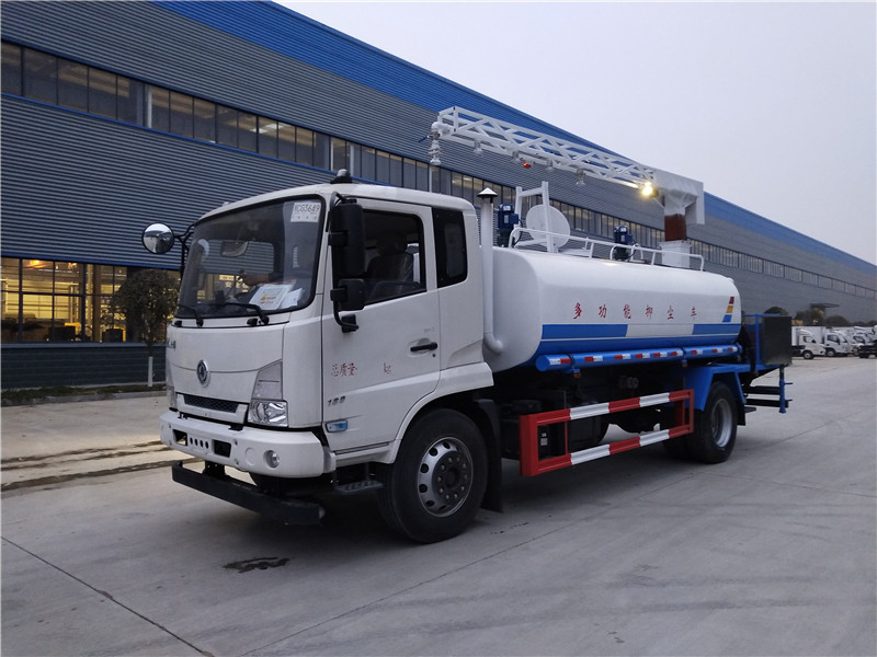 东风天锦12方铁路抑尘车（圆罐)