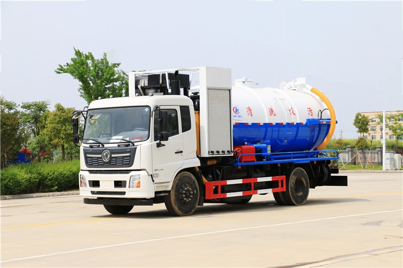 东风天锦15方清洗吸污车