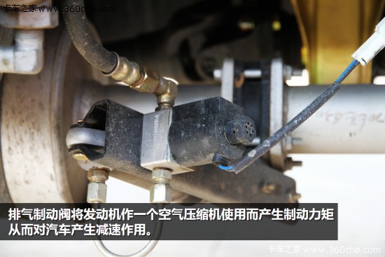 制动时,用阀门将发动机排气管关闭,发动机曲轴强制进行旋转运动.