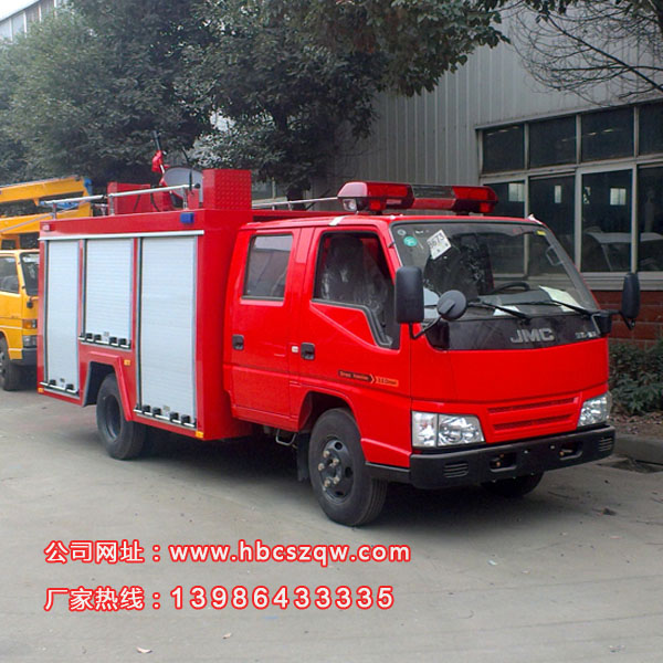國五江鈴雙排2方水罐消防車