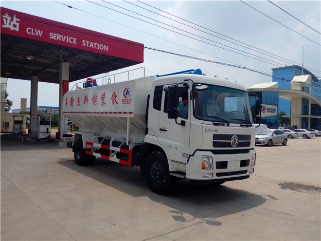 东风天锦20方散装饲料运输车