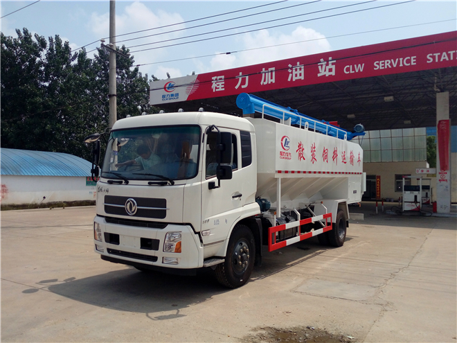 东风天锦20方散装饲料运输车
