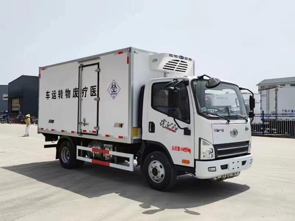 解放国六蓝牌医疗废物转运车