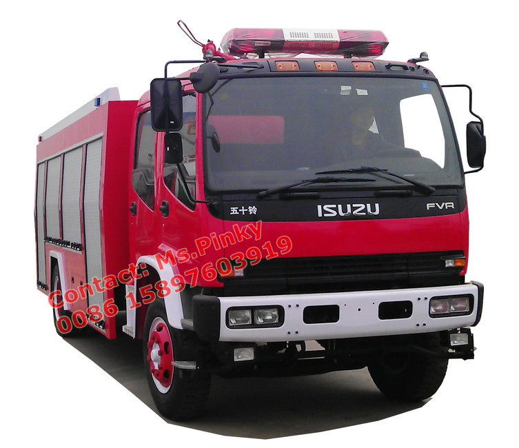 FVR 240HP ISUZU Fire Truck 8Tons Fire Water Trucks 