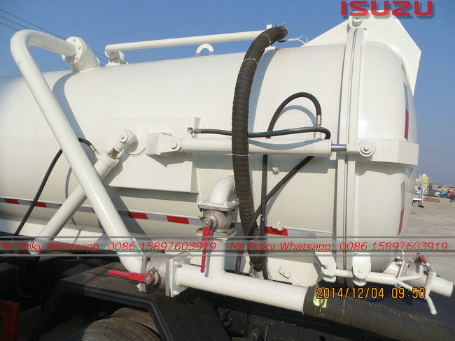 ISUZU 600P 6000Liters Sewage Suction Truck Sludge Transport Trucks 