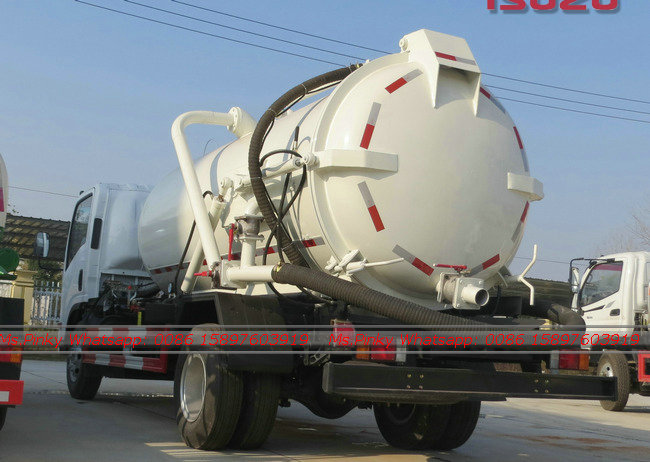 ISUZU 600P 6000Liters Sewage Suction Truck Sludge Transport Trucks 