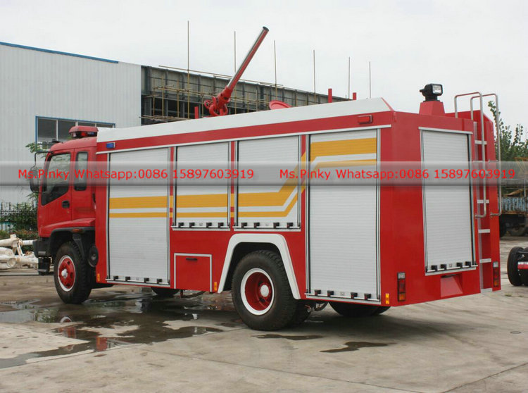 240HP FVR ISUZU Water and Foam Fire Fighting Truck 6Tons Fire Vehicle