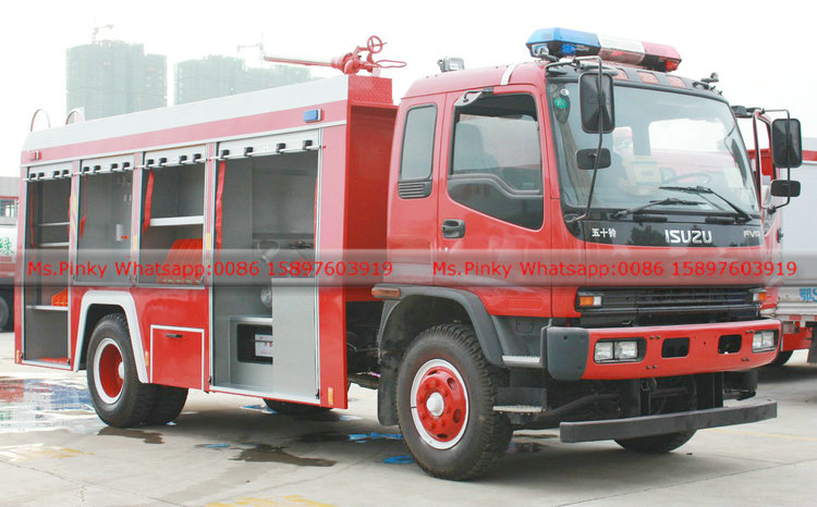 240HP ISUZU FVR Emergency Fire Rescue Truck Fire Engine   